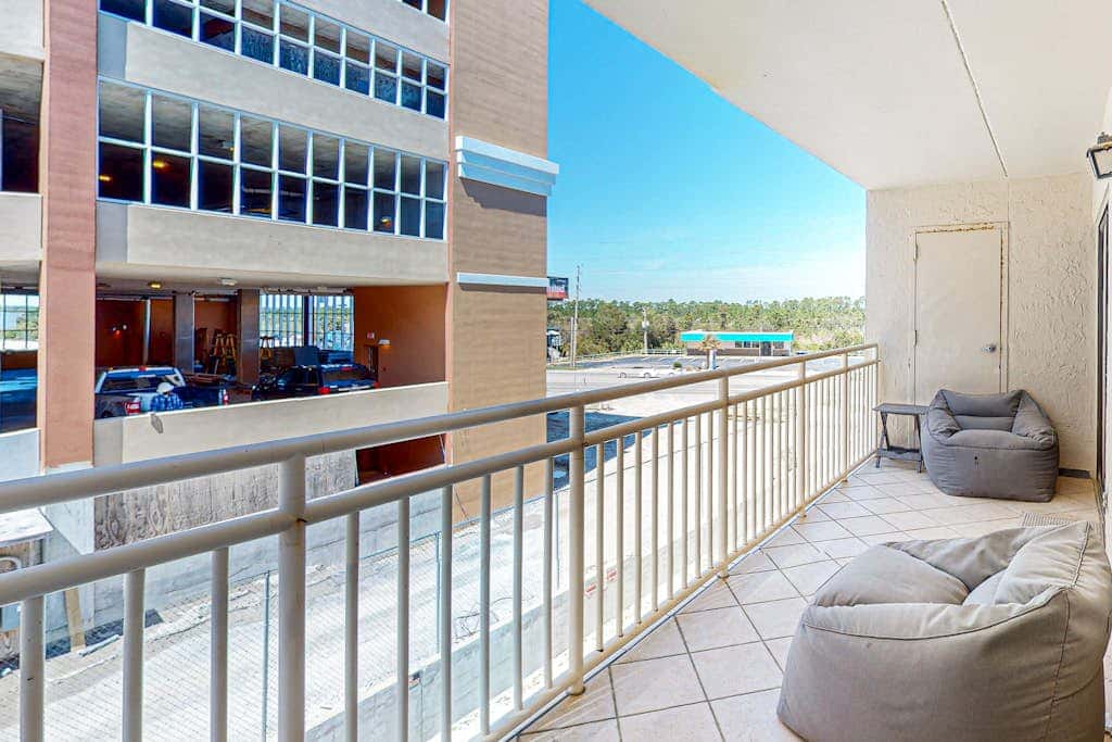 Second floor condo with free WiFi, Gulf views, central AC, and gated entrance