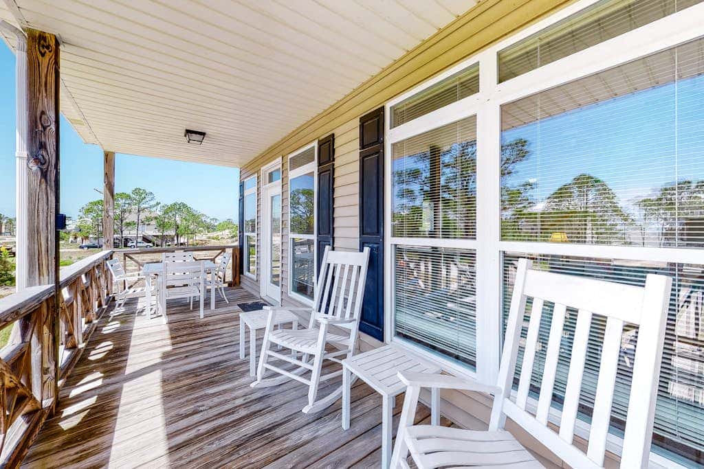 Bright duplex with two full kitchens, large decks, and private washer/dryers