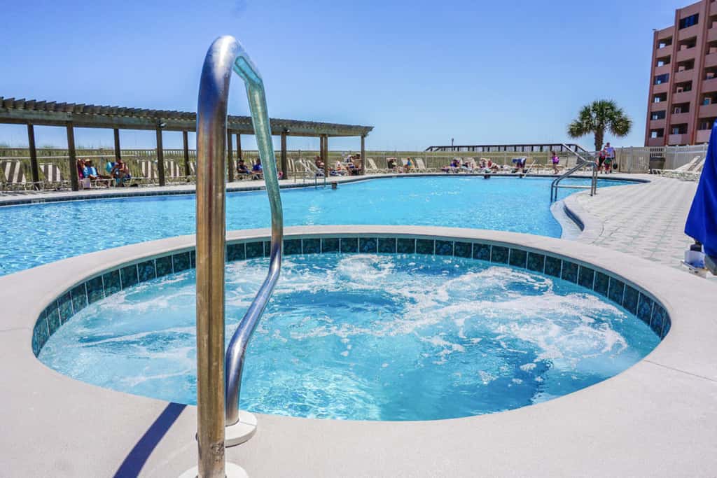 Second-Floor Ocean & Gulf Front Condo w Free WiFi, 2 Balconies, Shared Pool, AC