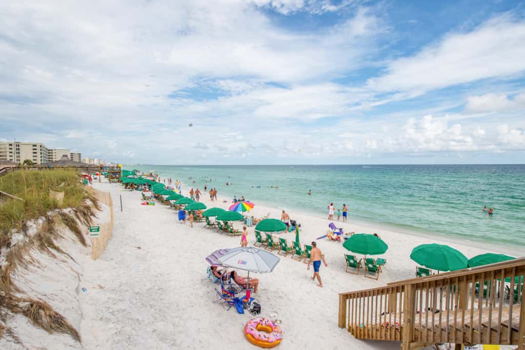 Second-Floor Ocean & Gulf Front Condo w Free WiFi, 2 Balconies, Shared Pool, AC