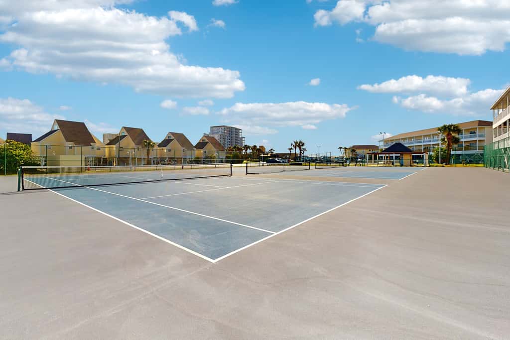 Calming condo with hot tub, tennis court, pool, & balcony