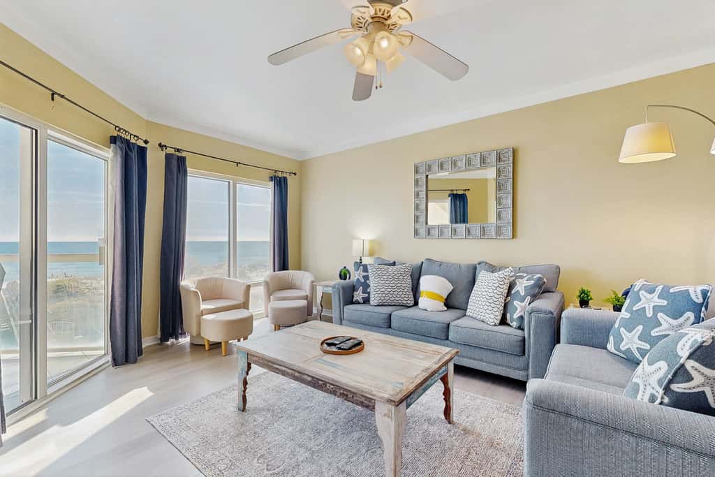 Condo with Partial Gulf View Onsite Pools, Fitness Center, Dry Sauna