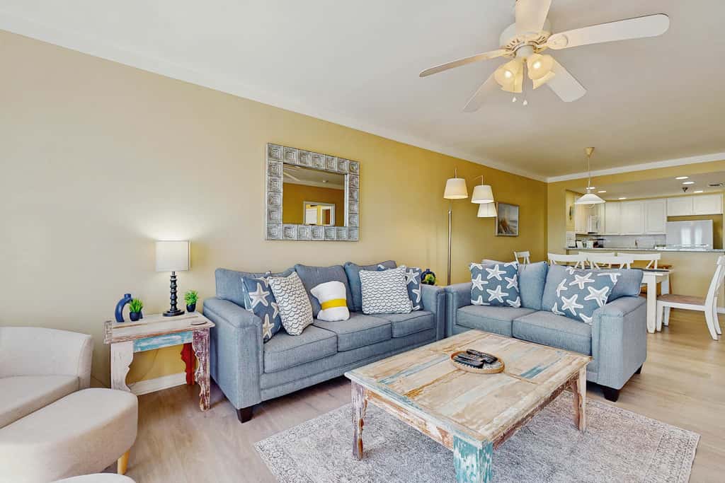 Condo with Partial Gulf View Onsite Pools, Fitness Center, Dry Sauna