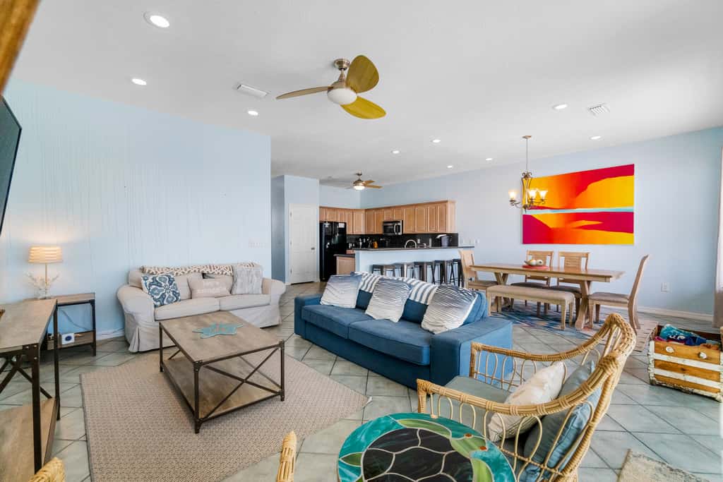 Beachfront townhome with ocean views, 2 balconies, WD, & AC - dog-friendly