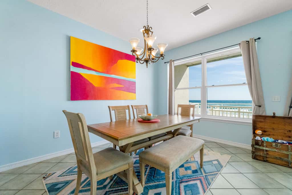 Beachfront townhome with ocean views, 2 balconies, WD, & AC - dog-friendly