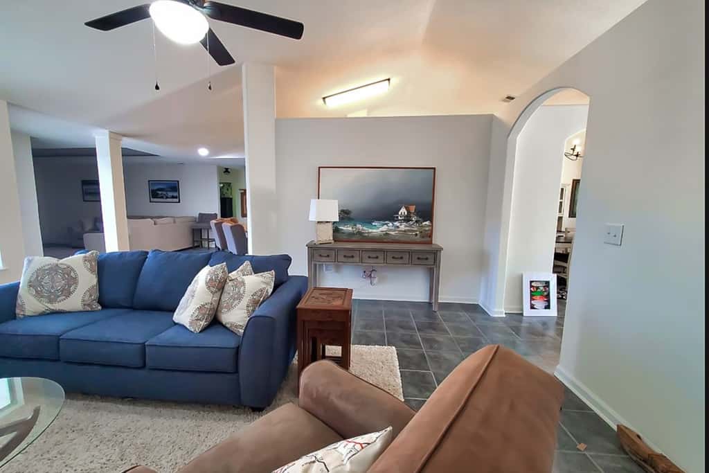Gorgeous coastal home with plenty of space, dock and outdoor area