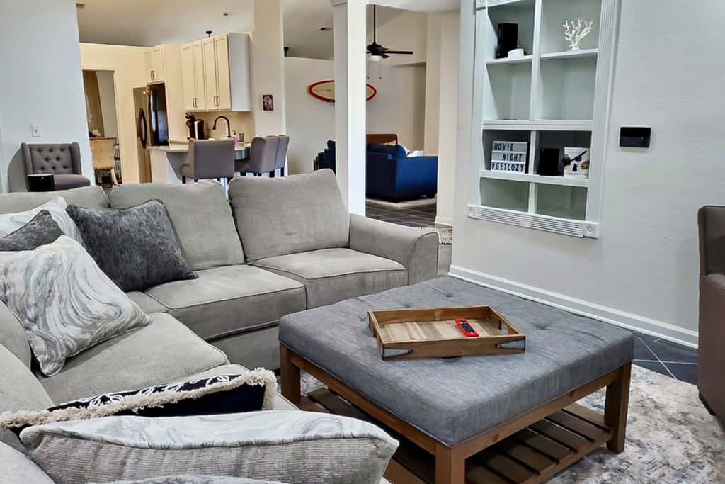 Gorgeous coastal home with plenty of space, dock and outdoor area