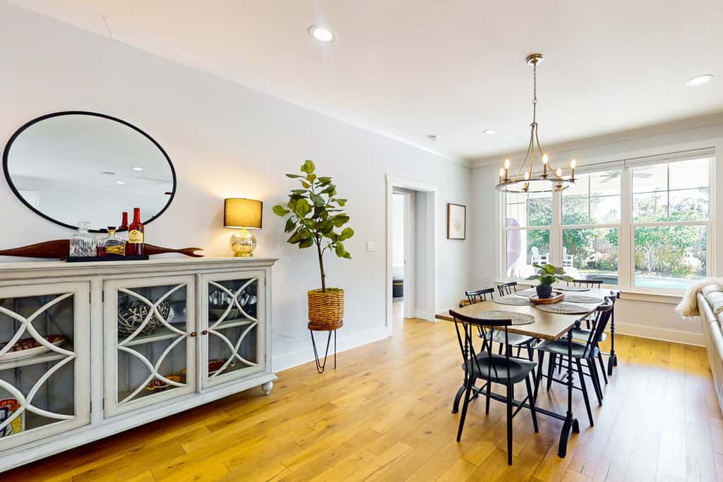 Contemporary dog-friendly retreat with pool & patio - near shops & attractions
