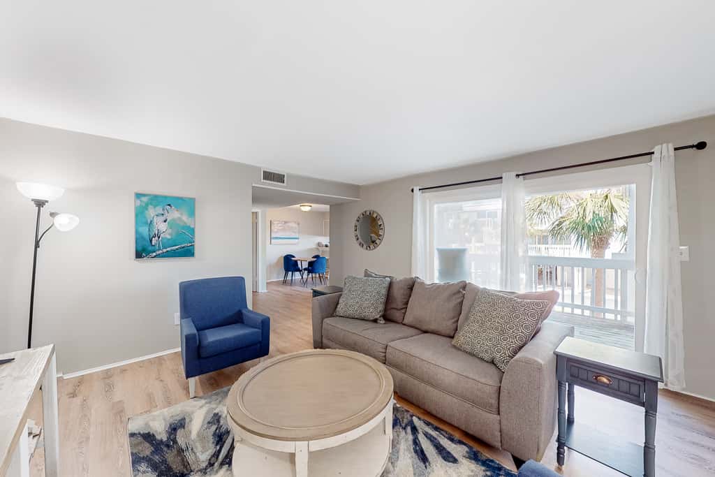 Sound-Side Condo with Grill, Deck, & W&D and Shared Pool