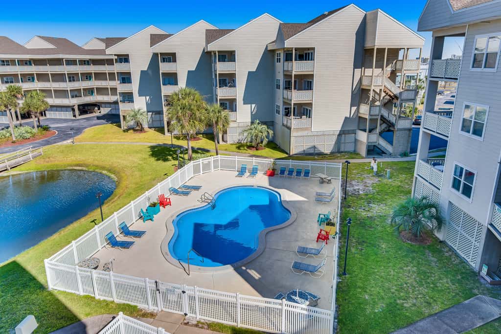 Second floor, beachfront condo with views, washer&dryer, heated pool