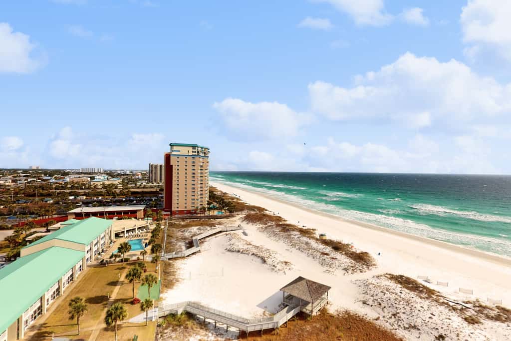 Beachfront with a heated pool & a spa