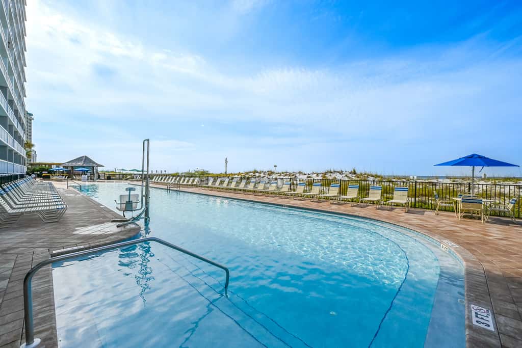 Beachfront with a heated pool & a spa