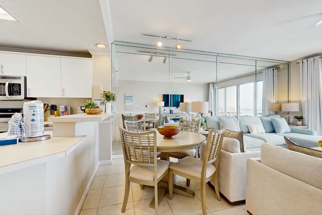 Stunning waterfront home with convenient beach access, pool & gym