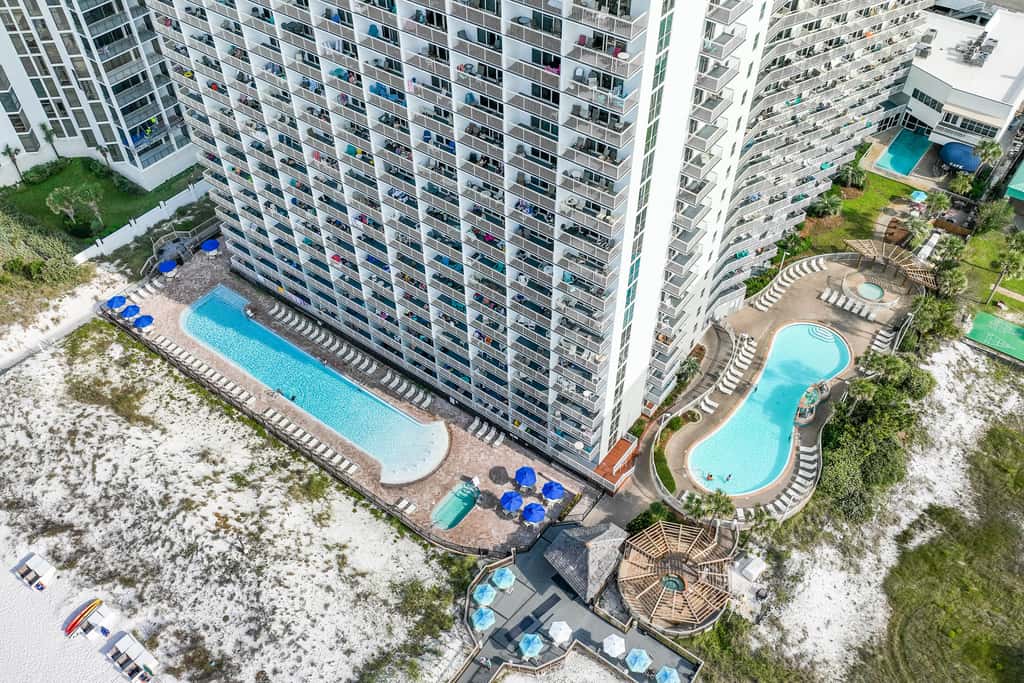 20th-story condo in Pelican Beach Resort with Gulf views