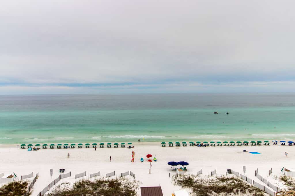 Amazing Gulf view from this cozy condo with pool, gym & beach