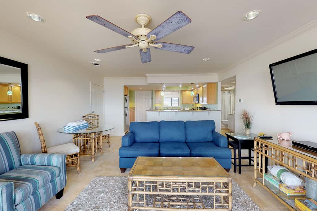 Beachfront condo with shared pool, hot tub, & fitness center plus beach access