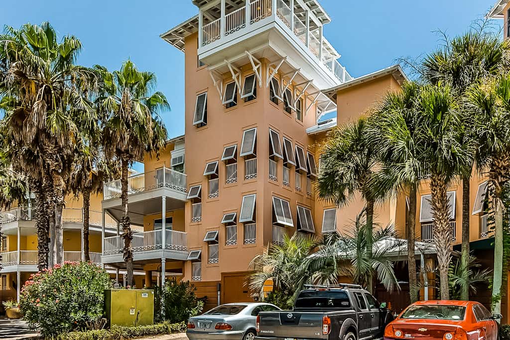 Spacious Gulf-front getaway with beach access, balcony views, a pool, & more