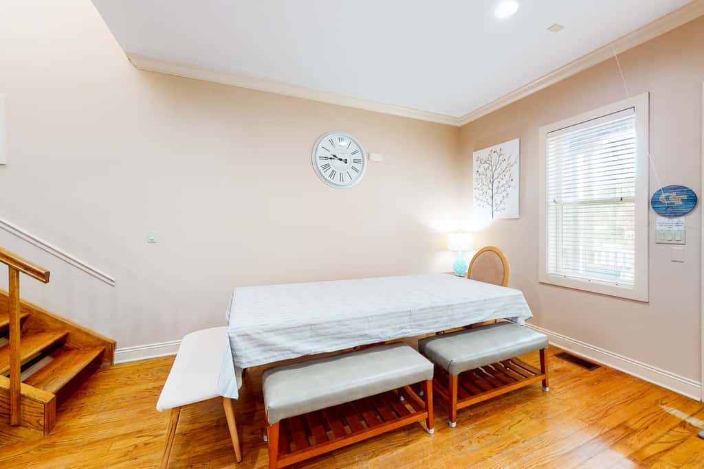Dog-friendly home with balconies, foosball, pool access, & W&D - steps to beach