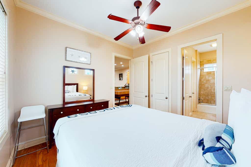 Dog-friendly home with balconies, foosball, pool access, & W&D - steps to beach