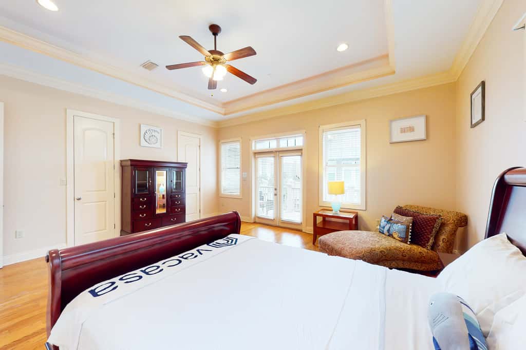 Dog-friendly home with balconies, foosball, pool access, & W&D - steps to beach