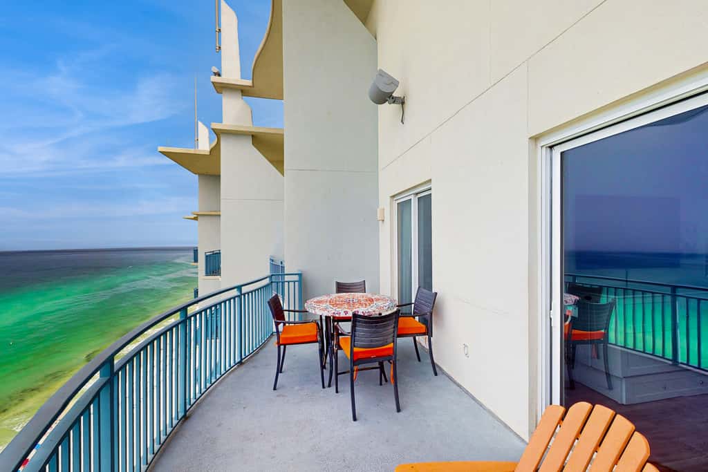 Updated beachfront retreat with hot tub, outdoor pool & balcony