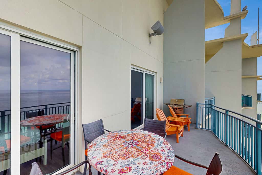 Updated beachfront retreat with hot tub, outdoor pool & balcony
