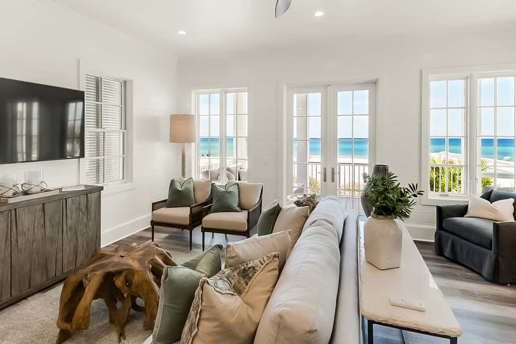 Spotless beachfront dream with views, a shared pool, & sports courts