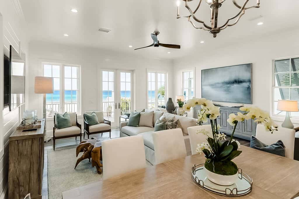 Spotless beachfront dream with views, a shared pool, & sports courts
