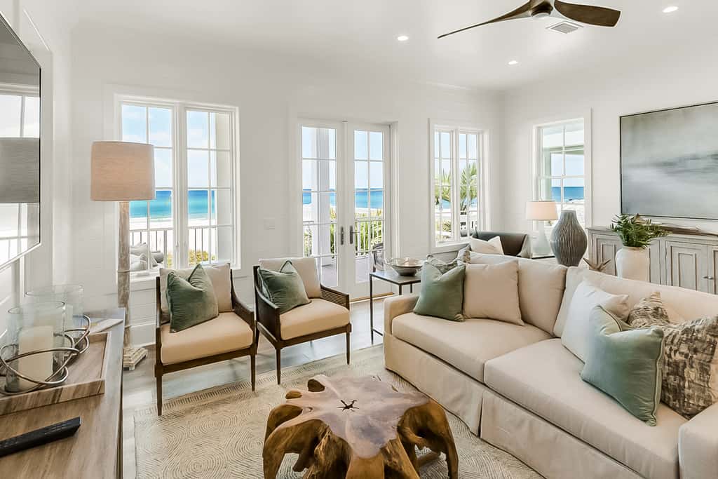 Spotless beachfront dream with views, a shared pool, & sports courts