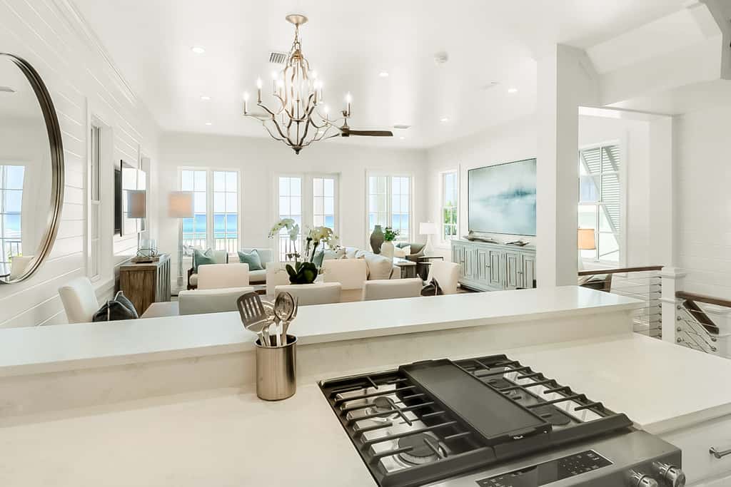 Spotless beachfront dream with views, a shared pool, & sports courts