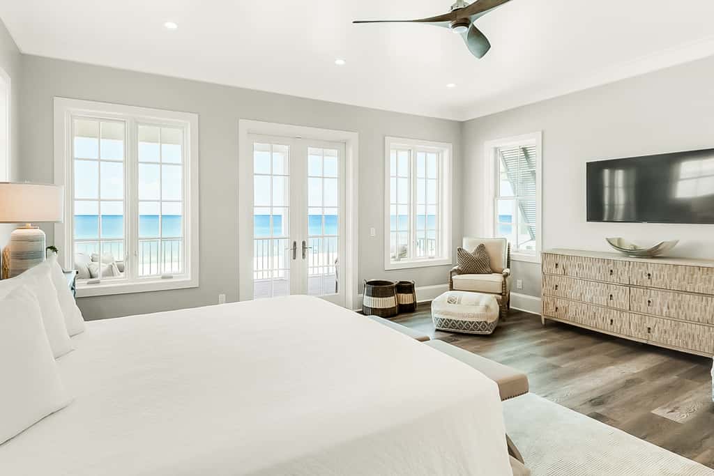 Spotless beachfront dream with views, a shared pool, & sports courts