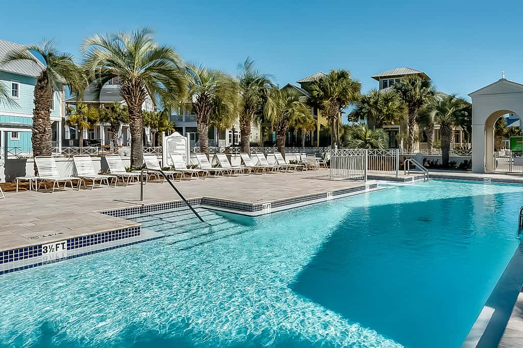 Spotless beachfront dream with views, a shared pool, & sports courts
