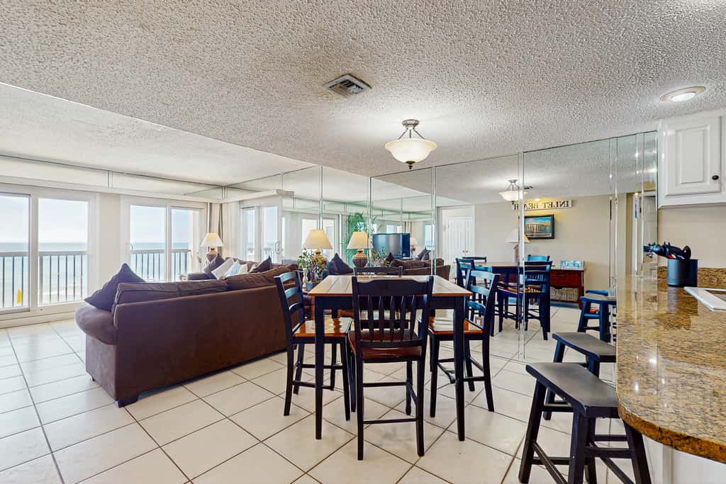 Gorgeous beachfront condo with plenty of space, shared pool & beach access