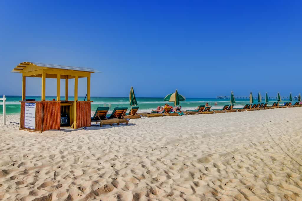 15th-floor Gulf-front condo with beach view, balcony, heated pool, hot tub & gym