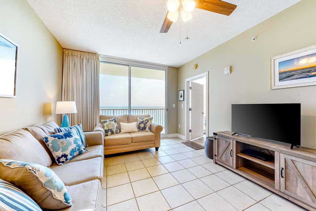Sun-soaked oceanfront escape with pool, hot tub, central AC, & tennis court