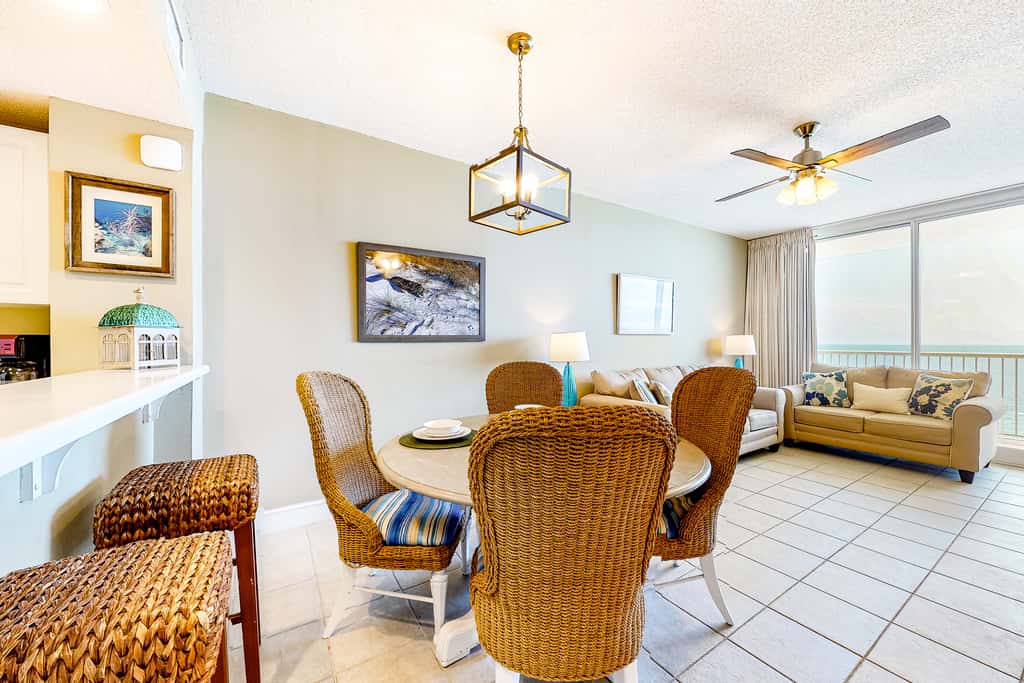 Sun-soaked oceanfront escape with pool, hot tub, central AC, & tennis court