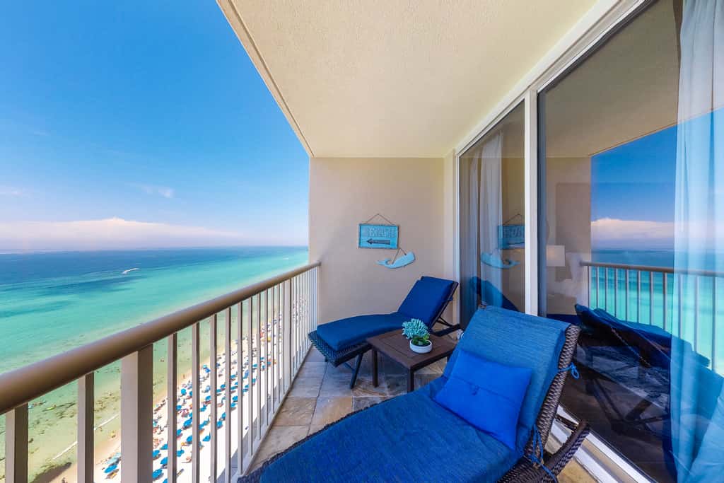 Gorgeous beachfront condo with beach access, 4 pools, hot tub, ocean views