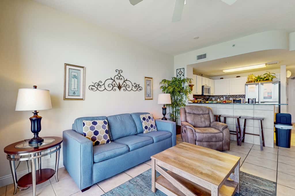 Gulf-view condo with pools & balcony - walk to Pier Park