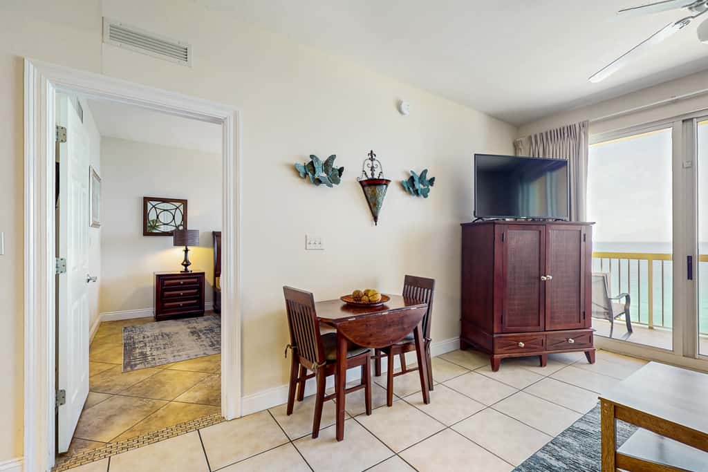 Gulf-view condo with pools & balcony - walk to Pier Park