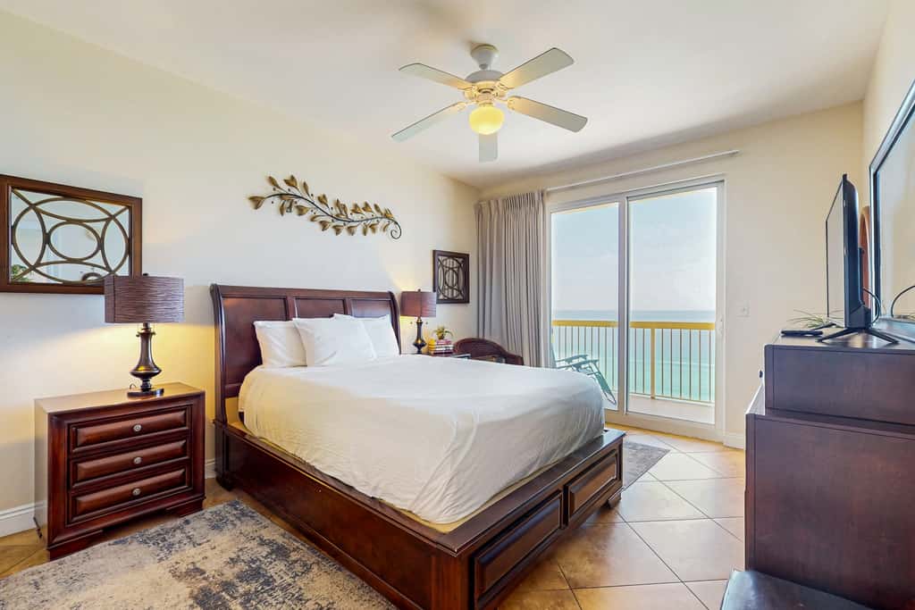 Gulf-view condo with pools & balcony - walk to Pier Park