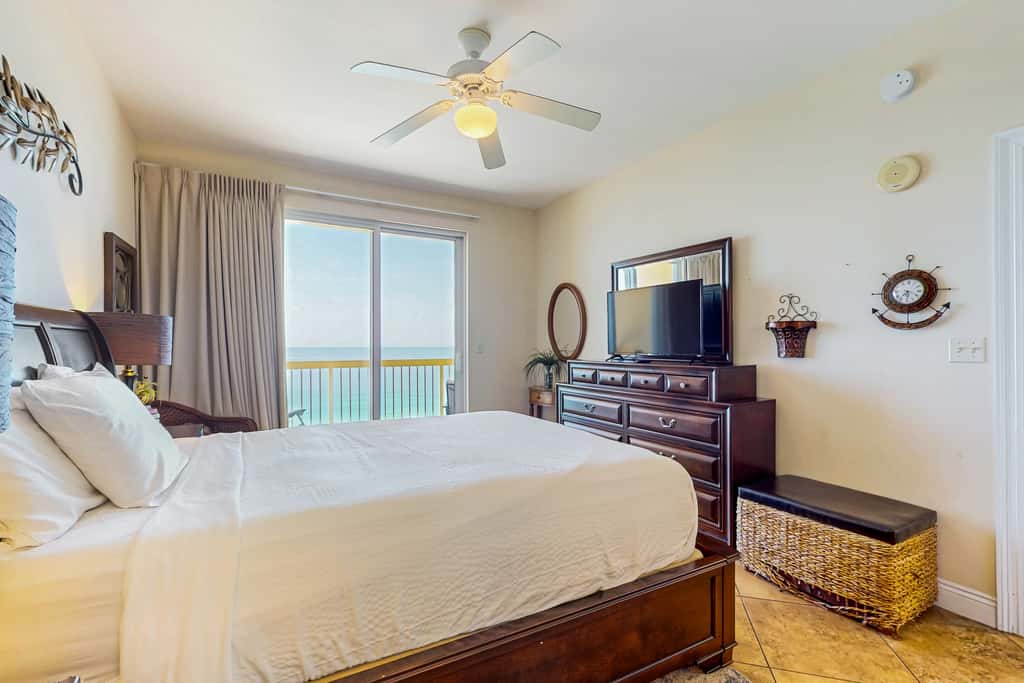 Gulf-view condo with pools & balcony - walk to Pier Park