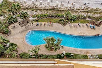 Gulf-view condo with pools & balcony - walk to Pier Park