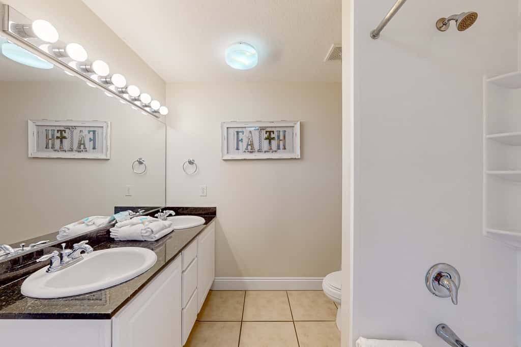 Tropical touches abound with balcony, pools, gym & beach access