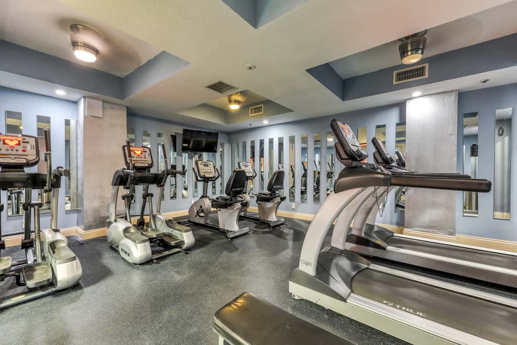 Tropical touches abound with balcony, pools, gym & beach access