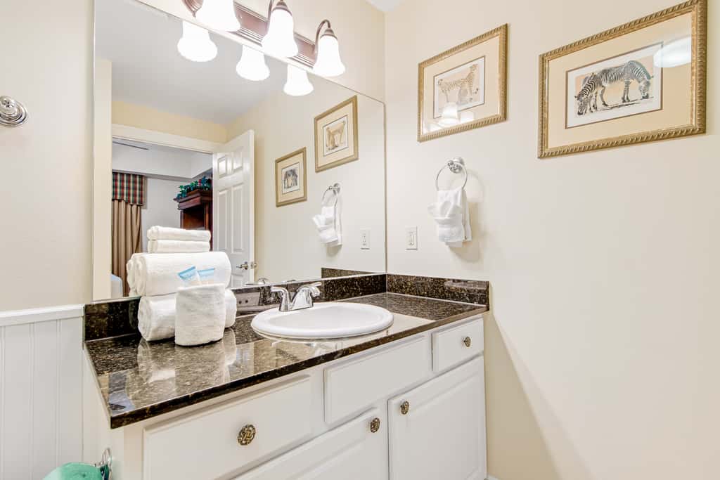 Waterfront condo with balcony, pools, gym & central AC