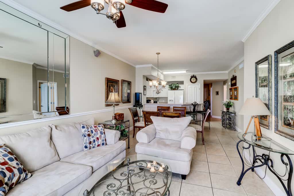 Eclectic gulf front condo with free WiFI, two pools, hot tub, & easy beach access