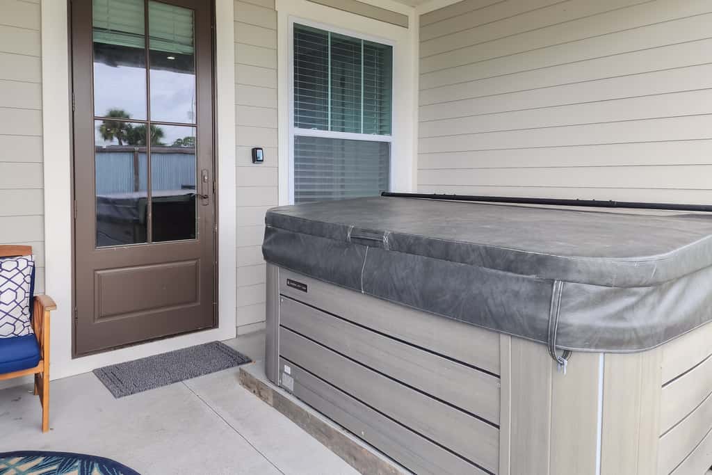 Newer, dog-friendly home with hot tub & game room - walk to the beach