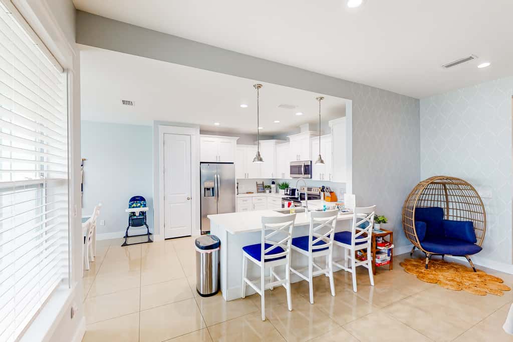 Newer, dog-friendly home with hot tub & game room - walk to the beach