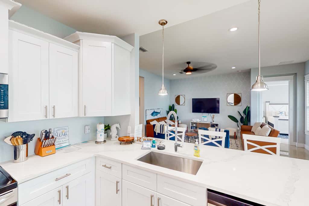 Newer, dog-friendly home with hot tub & game room - walk to the beach