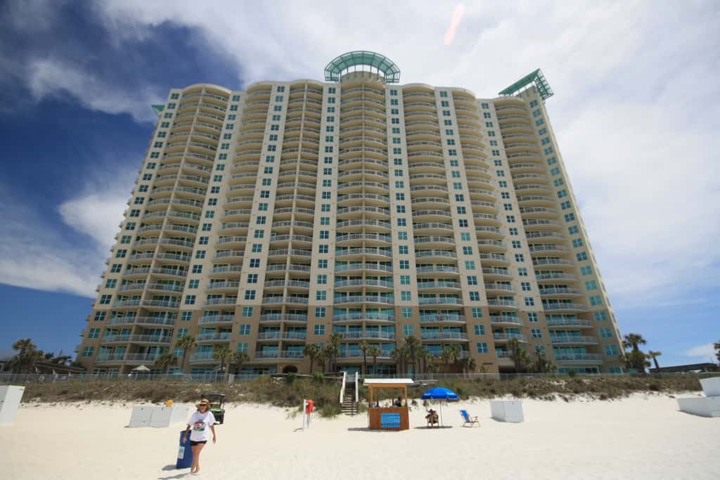 16th-floor condo with Gulf views, beach access, 2 pools, hot tub, & private W&D